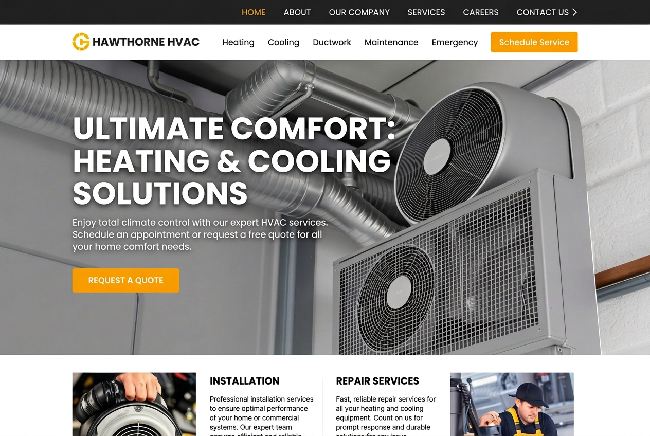 Climatec Climate — Klimaattechniek website concept design by Avanaire Web